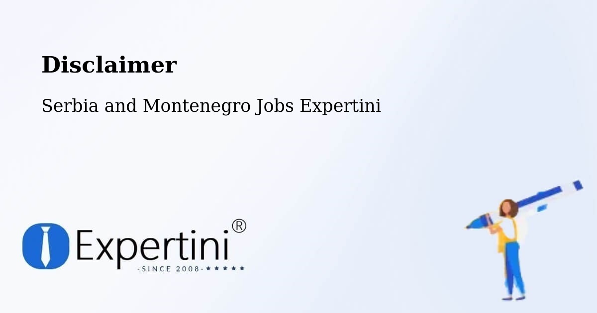 Disclaimer – Wainwright - Serbia and Montenegro Jobs Expertini