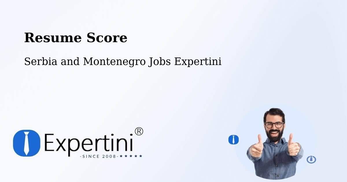 Resume Score & Job Description Match Tool – Wainwright - Serbia and Montenegro Jobs Expertini